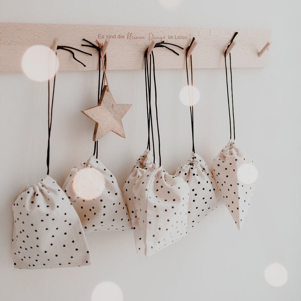 Gift bag set of 6 dots - small (VE= 4 sets)