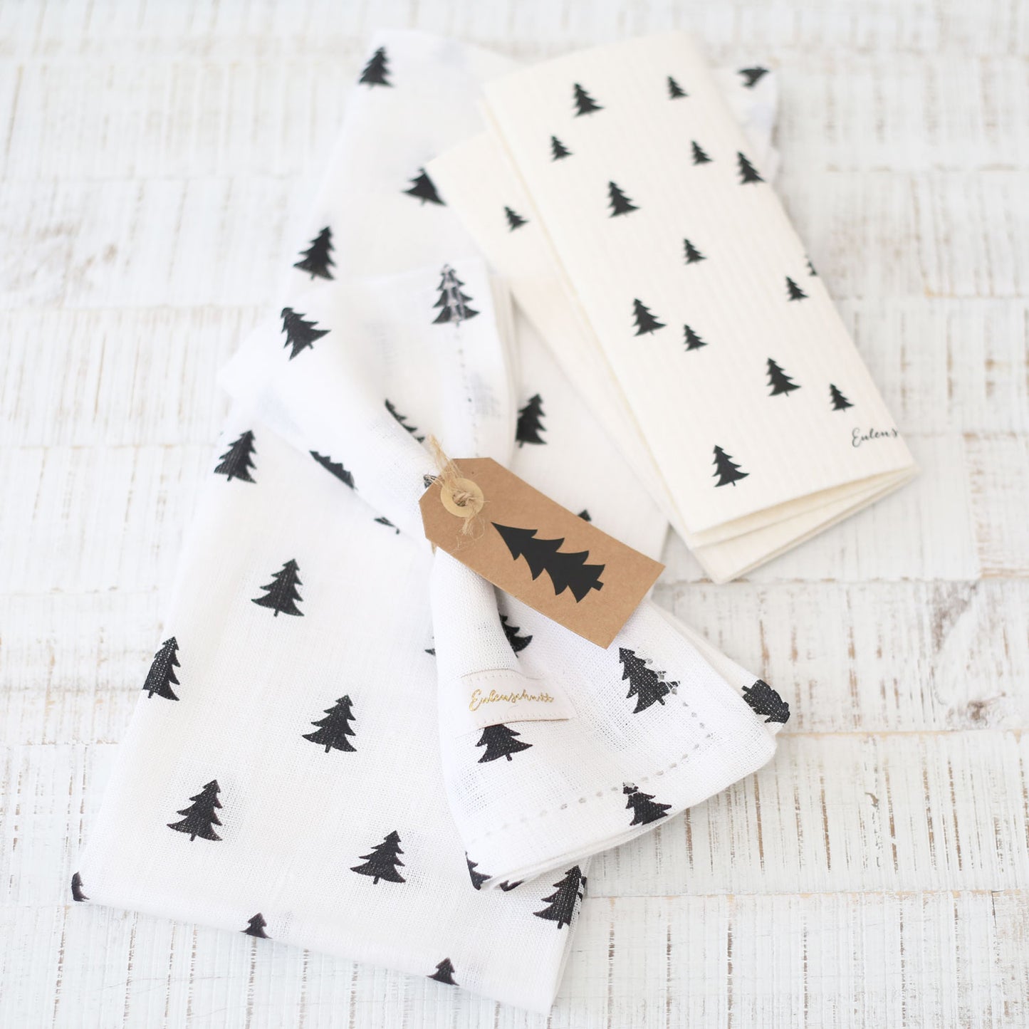 Linen tea towels firs in a set of 2 (PU = 5 pieces)