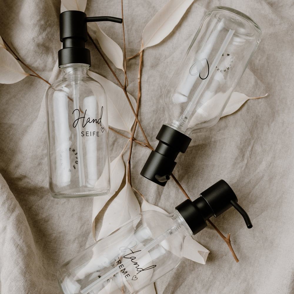 Distributeur de savon Handseife transparent 250ml (UE = 6 Pièces)