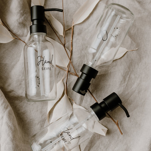 Distributeur de savon Handseife transparent 250ml (UE = 6 Pièces)