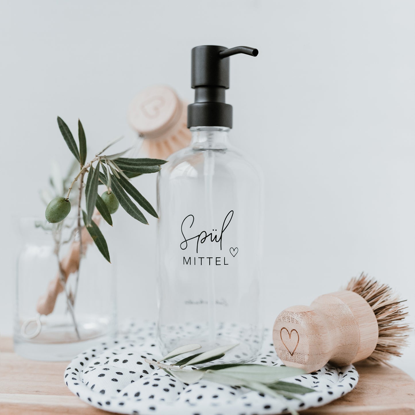 Distributeur de savon Spülmittel transparent 500ml (UE = 6 Pièces)