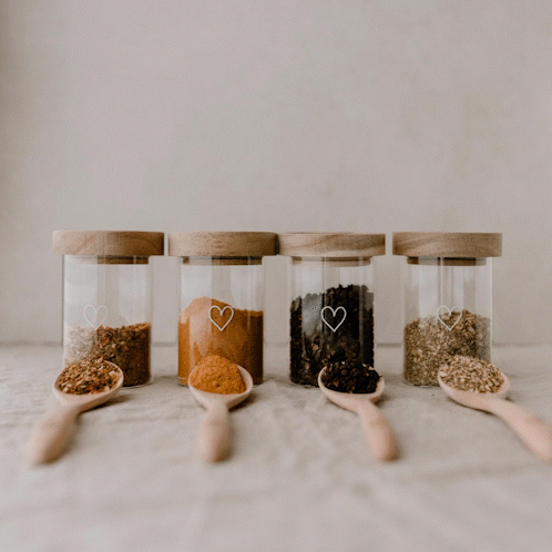 Mini Vorratsgläser Herz im 6er Set (VE = 2 Sets)