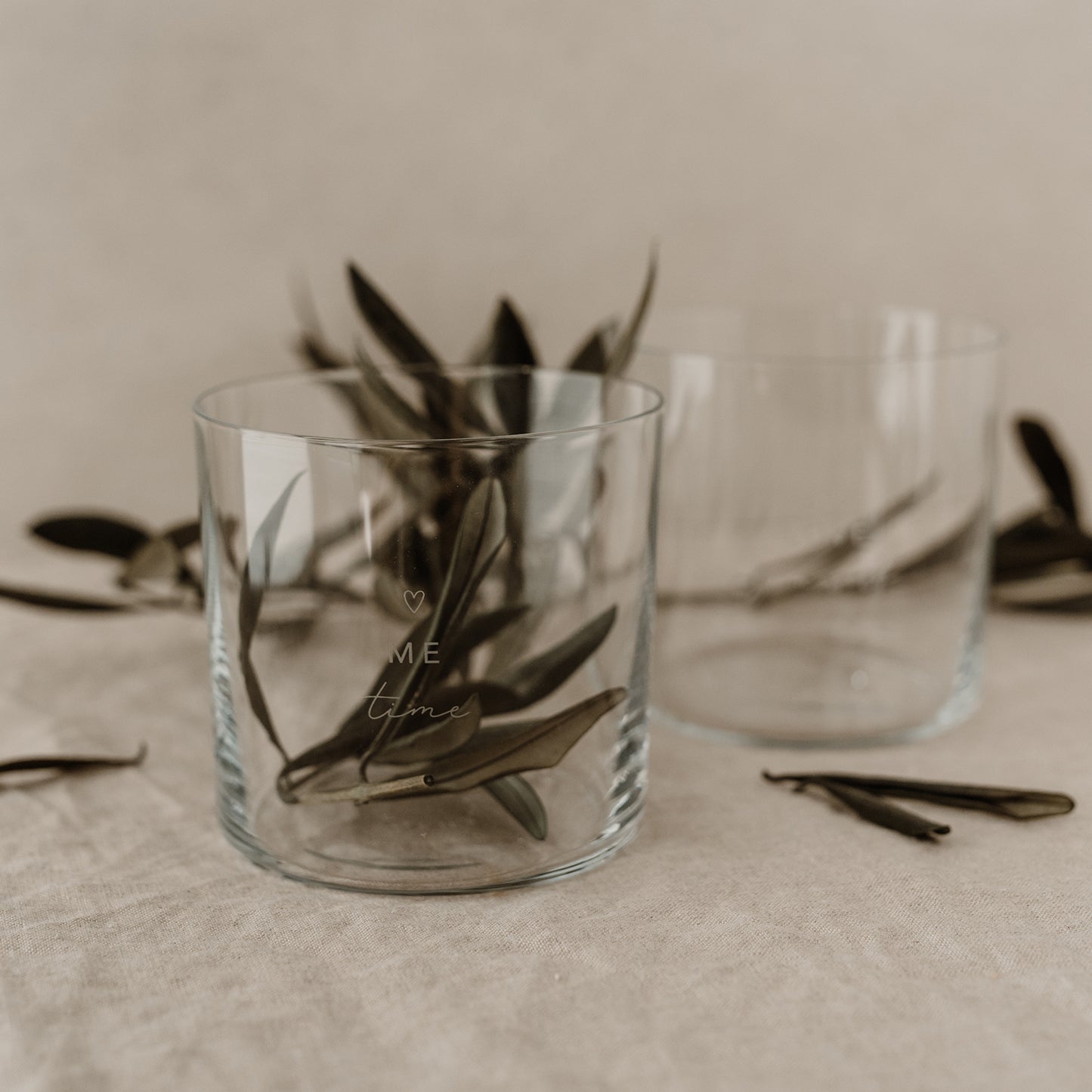 Trinkglas im 2er Set Selflove weiß (VE = 4 Sets)