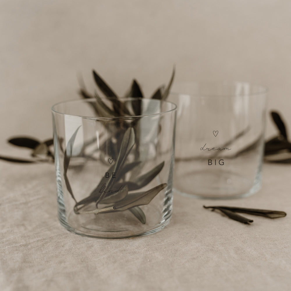 Drinking glass in a set of 2 Dreams black (PU = 4 sets)