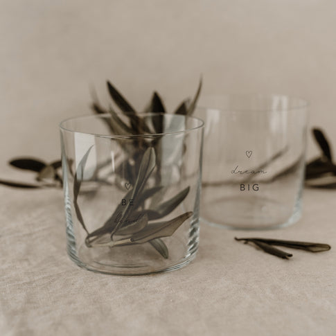 Drinking glass in a set of 2 Dreams black (PU = 4 sets)