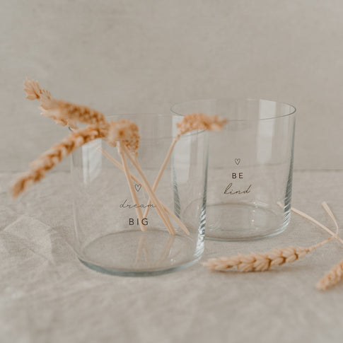 Drinking glass in a set of 2 Dreams black (PU = 4 sets)