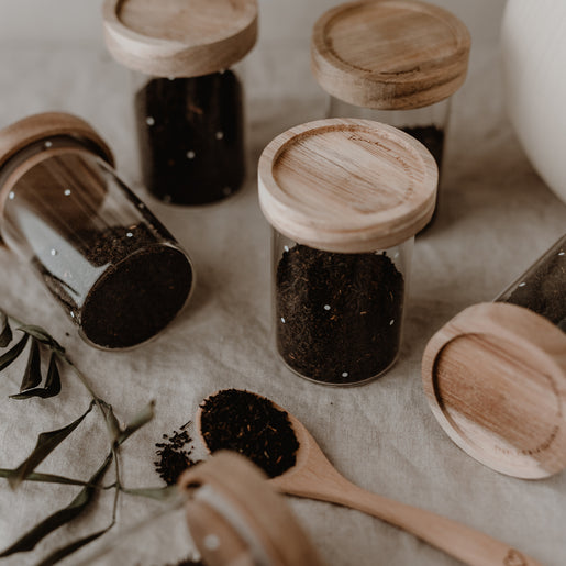 Mini Vorratsgläser Punkte im 6er Set (VE = 2 Sets)