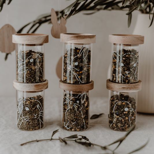 Mini pots à provisions Pâques en lot de 6 (UE = 2 Ensembles)