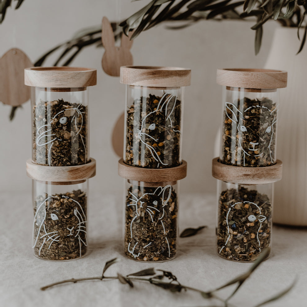 Mini Storage Jars Easter in a Set of 6 (PU = 2 sets)
