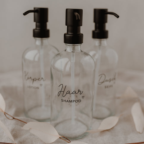 Soap dispenser Haar Shampoo transparent 500ml (PU = 6 pieces)