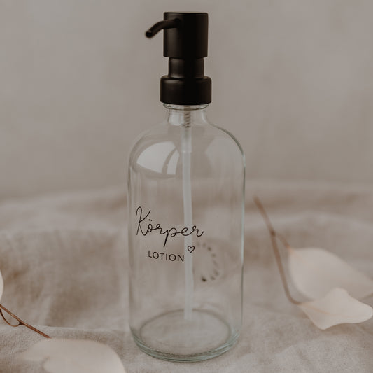 Distributeur de savon Körperlotion transparent 500ml (UE = 6 Pièces)