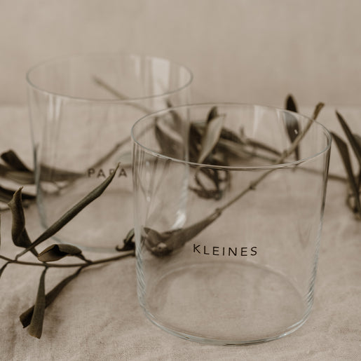 Drinking glass in a set of 2 dad & little ones (PU = 4 sets)