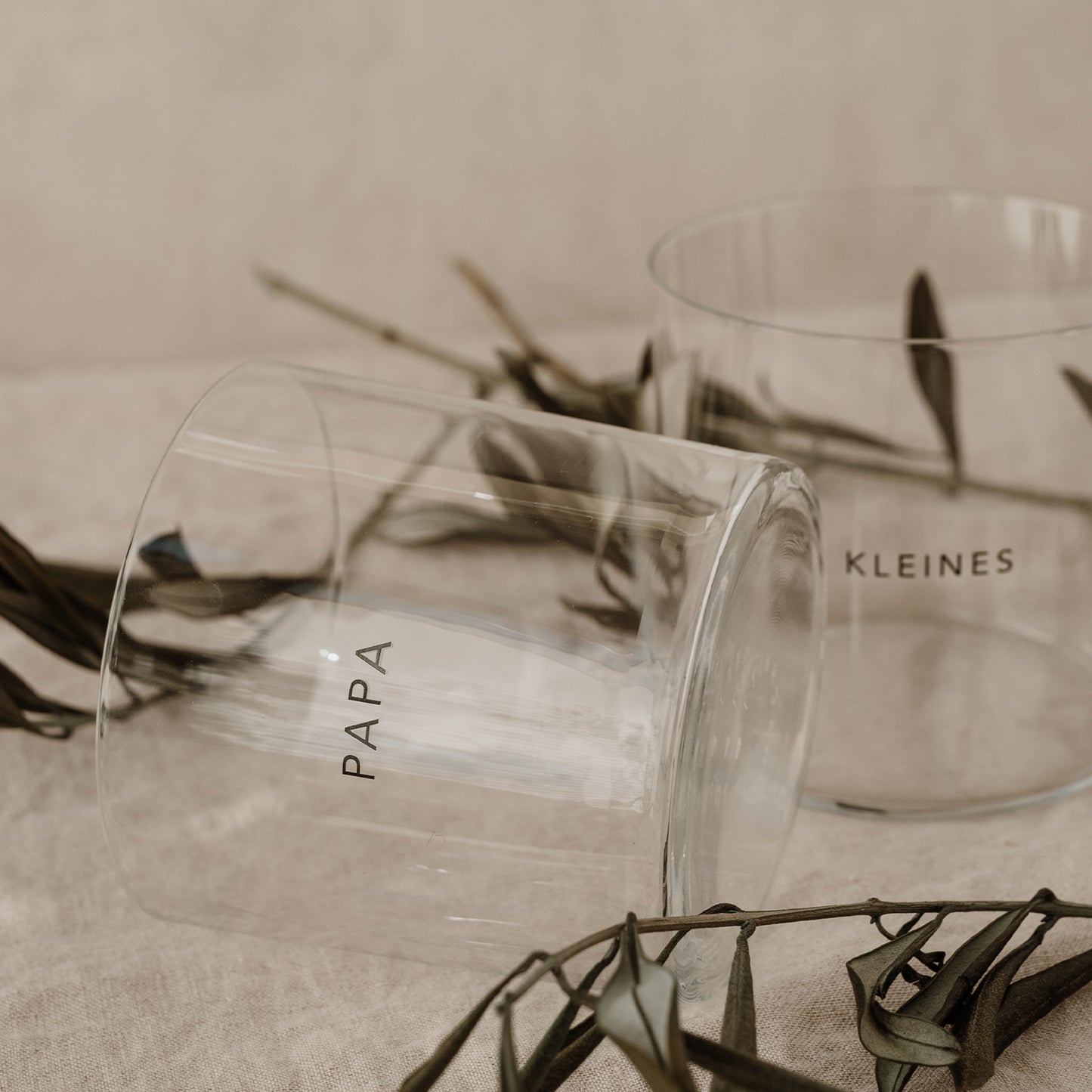 Drinking glass in a set of 2 dad & little ones (PU = 4 sets)