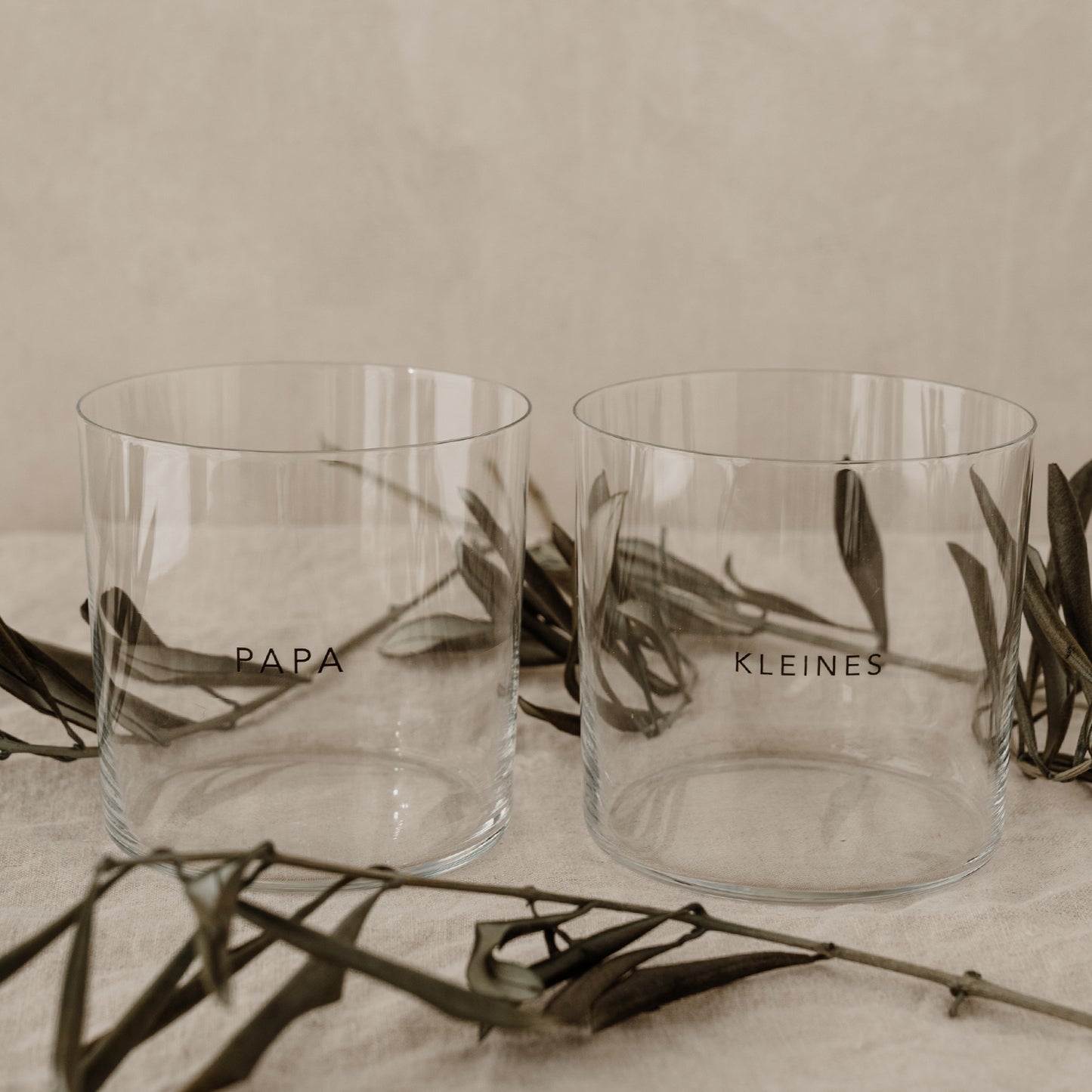Drinking glass in a set of 2 dad & little ones (PU = 4 sets)