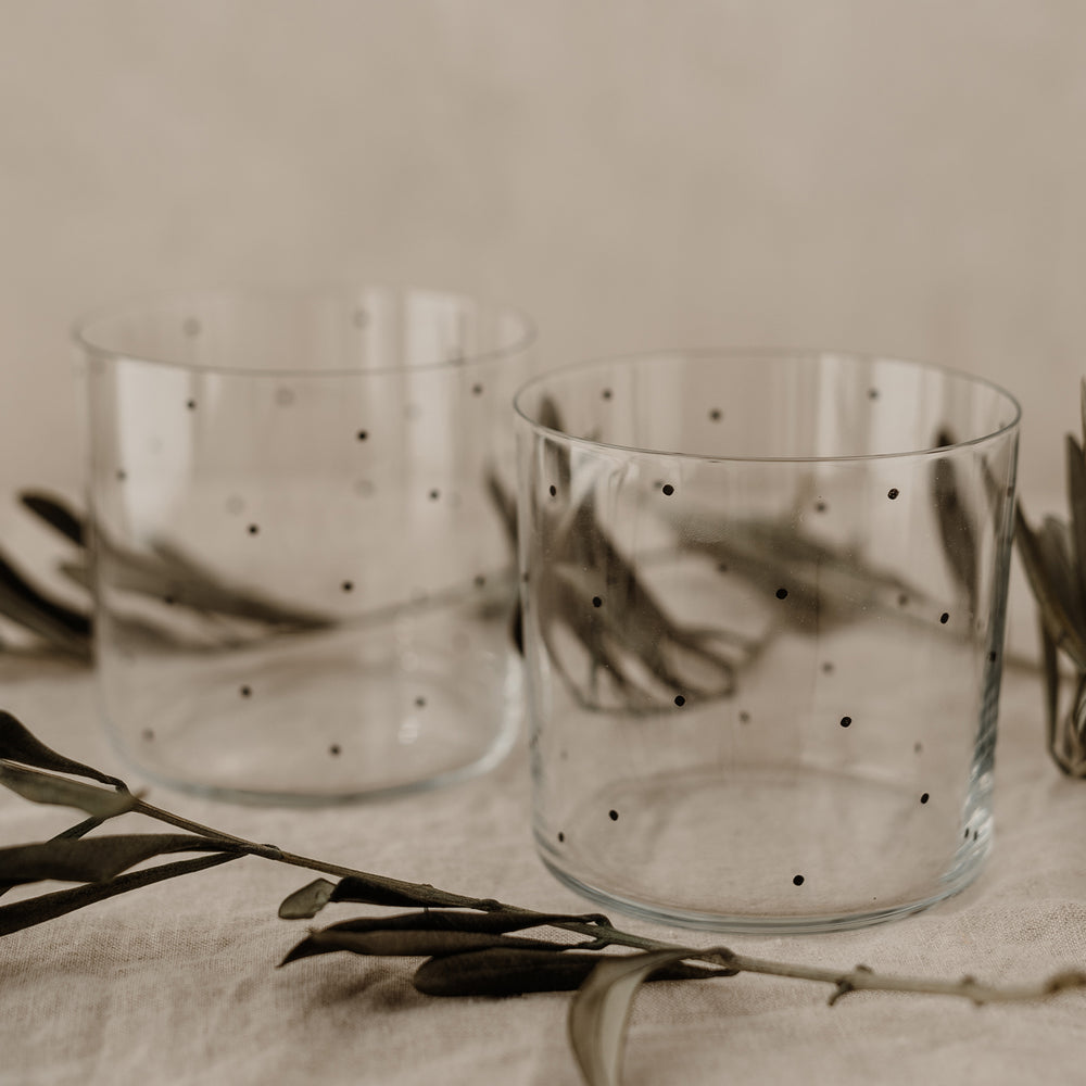 Trinkglas im 2er Set Punkte (VE = 4 Sets)