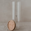 Vorratsglas Herz schwarz 31cm (VE = 4 Stk)