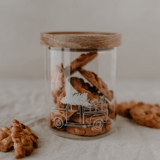 Storage Jar Christmas Car 13cm (PU = 4 pieces)