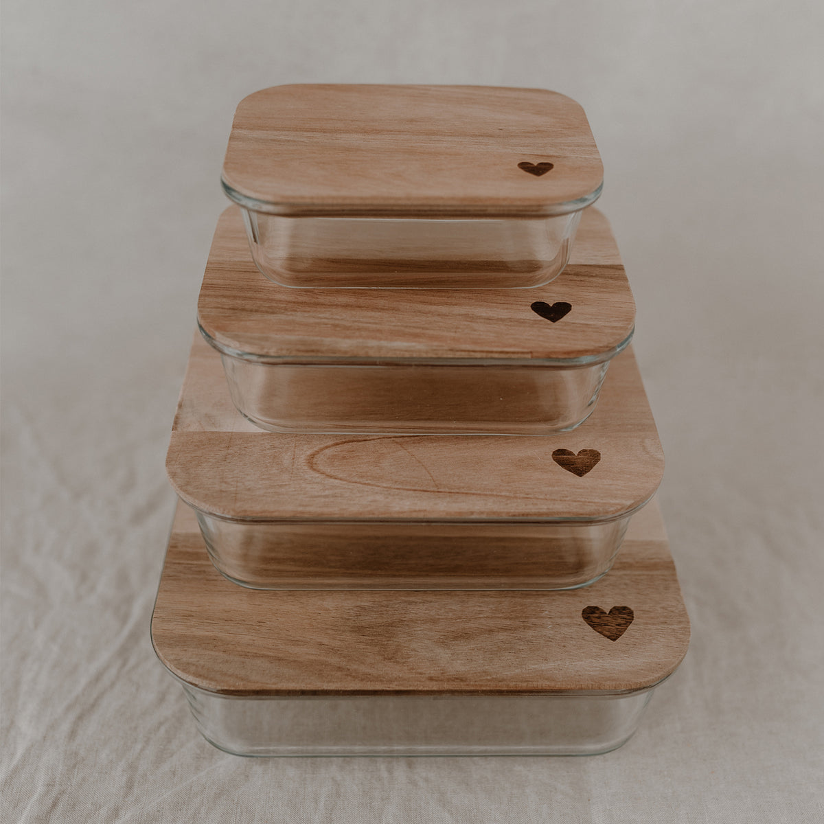 Storage container heart 10.5 x 14.5 cm (PU = 4 pieces)