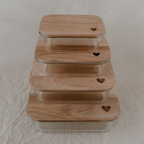 Vorratsbehälter Herz 12,5 x 17 cm (VE = 4 Stk)