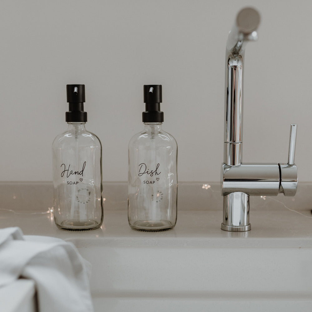 Distributeur de savon Dishsoap transparent 500ml (UE = 6 Pièces)