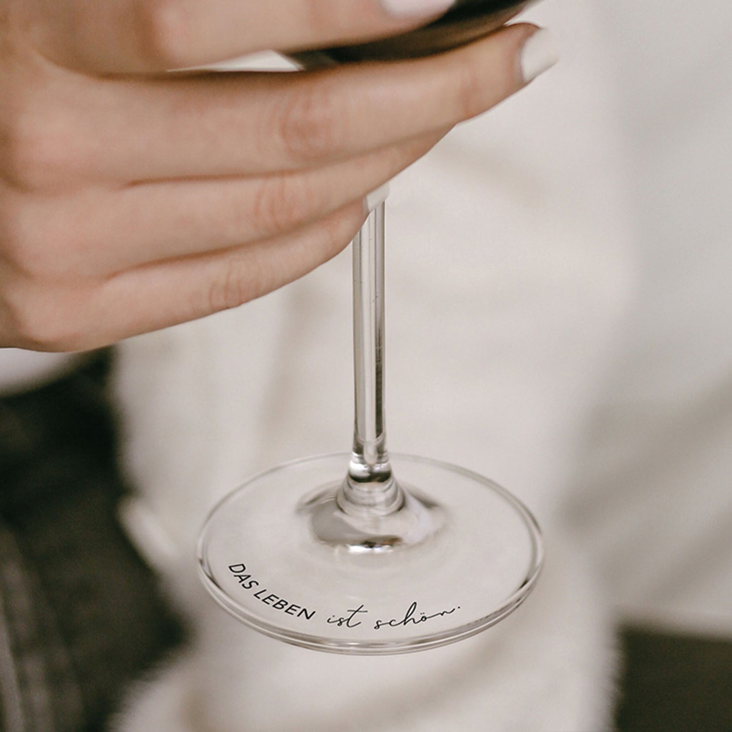 Verre à vin Das Leben ist schön 490ml (UE = 4 Pièces)