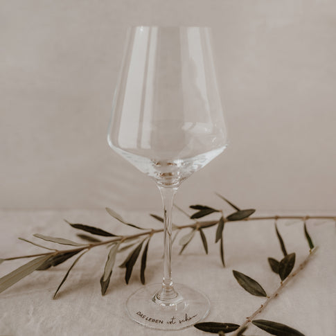 Verre à vin Das Leben ist schön 490ml (UE = 4 Pièces)