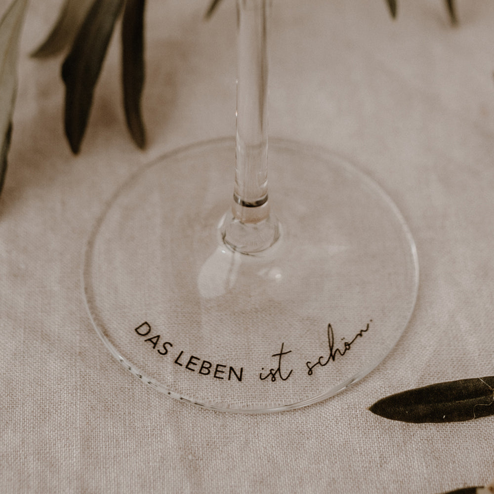 Verre à vin Das Leben ist schön 490ml (UE = 4 Pièces)