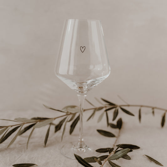 Weinglas 490ml Herz (VE = 4 Stk)
