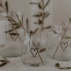Vase en verre petit coeur (UE = 6 Pièces)