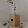 Glass vase large heart (PU = 6 pieces)