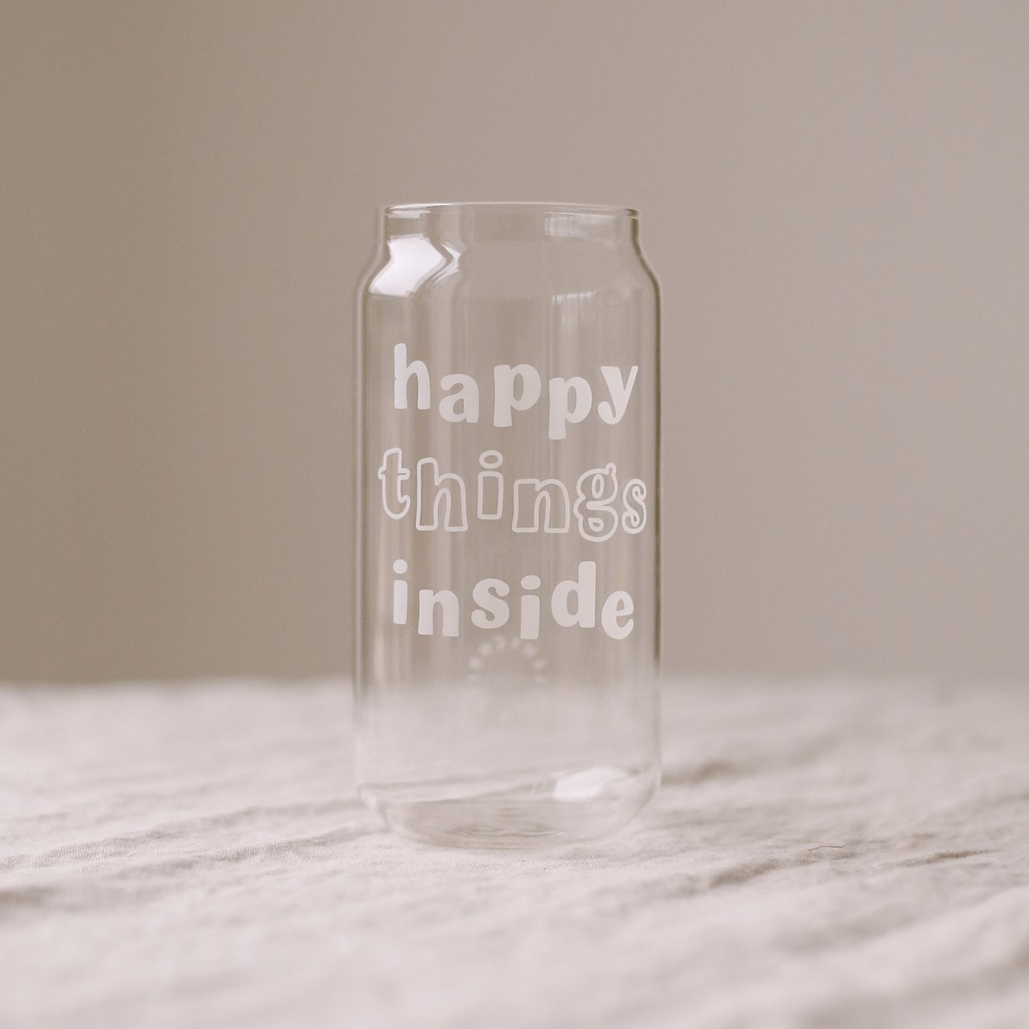 Tall drinking glass Happy Things (PU = 6 pieces)