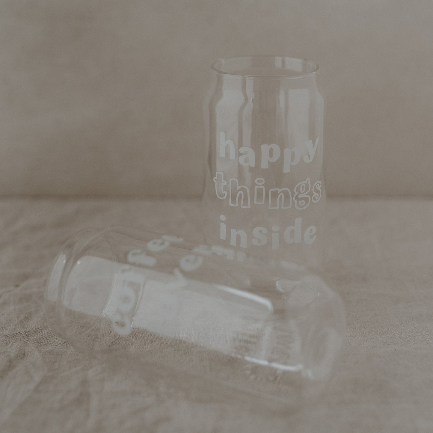 Tall drinking glass Happy Things (PU = 6 pieces)