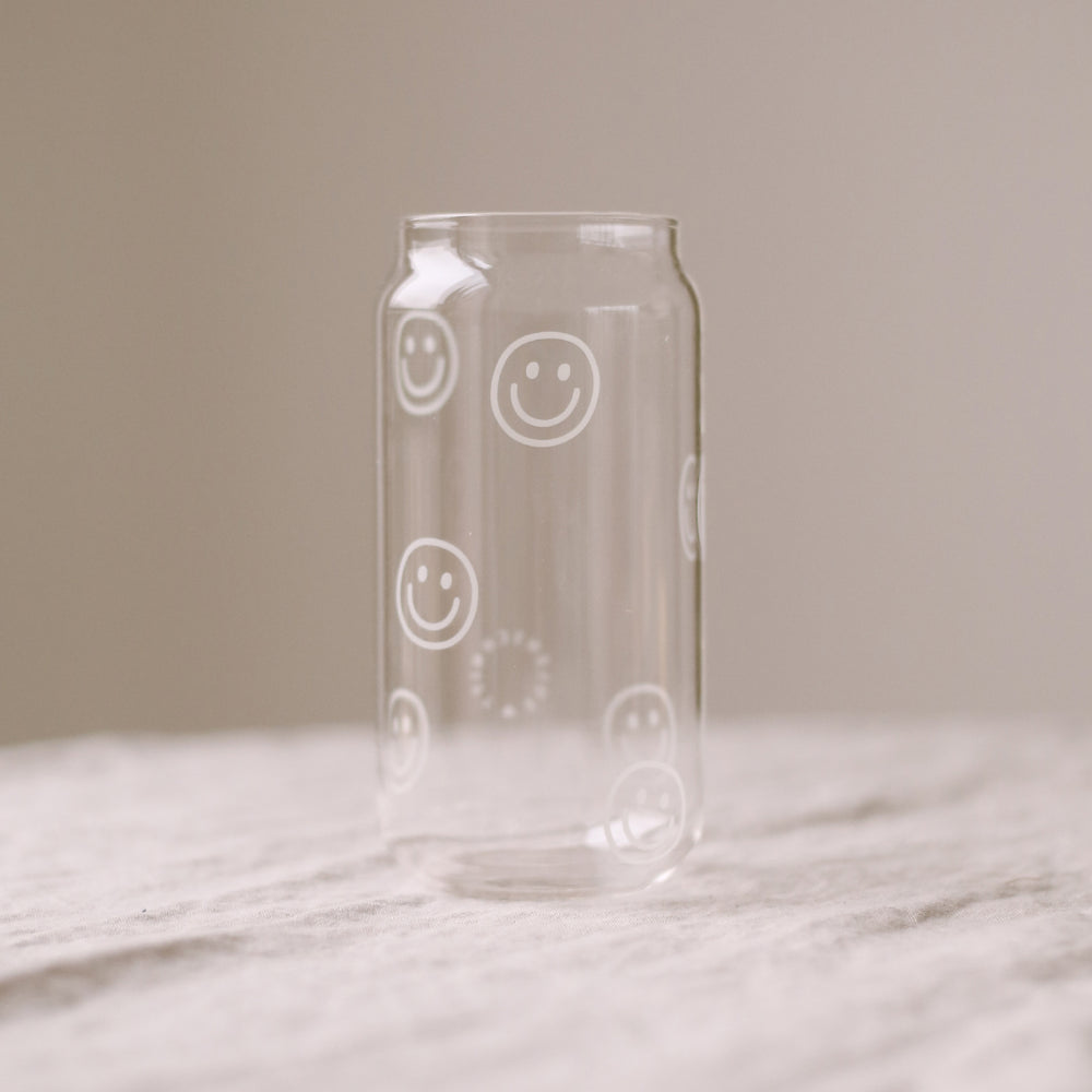 Tall drinking glass Smileys (PU = 6 pieces)