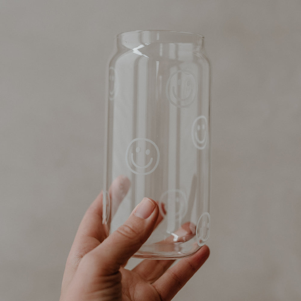 Tall drinking glass Smileys (PU = 6 pieces)