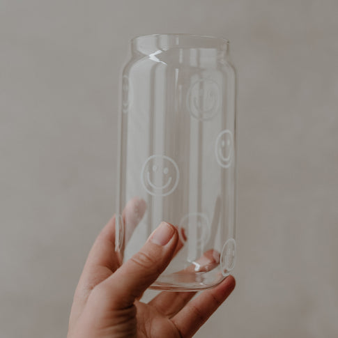 Tall drinking glass Smileys (PU = 6 pieces)