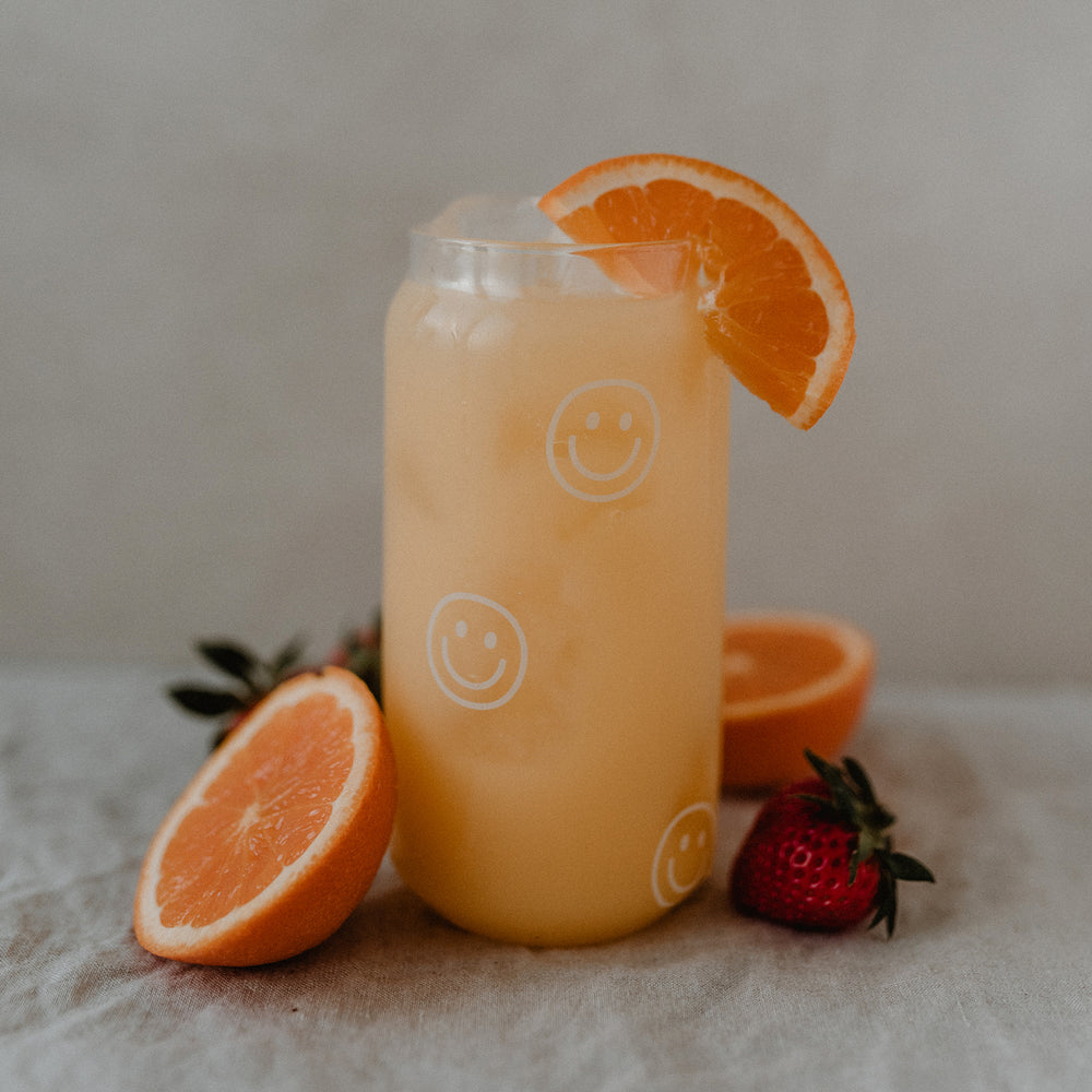 Tall drinking glass Smileys (PU = 6 pieces)