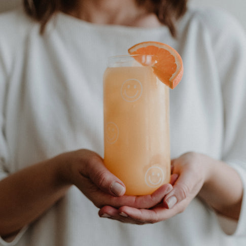 Tall drinking glass Smileys (PU = 6 pieces)