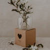 Vase aus Glas mittel Hase (VE = 6 Stk)