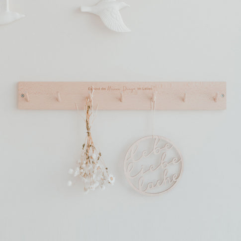 Couronne en bois Lebe Liebe Lache (UE = 8 Pièces)