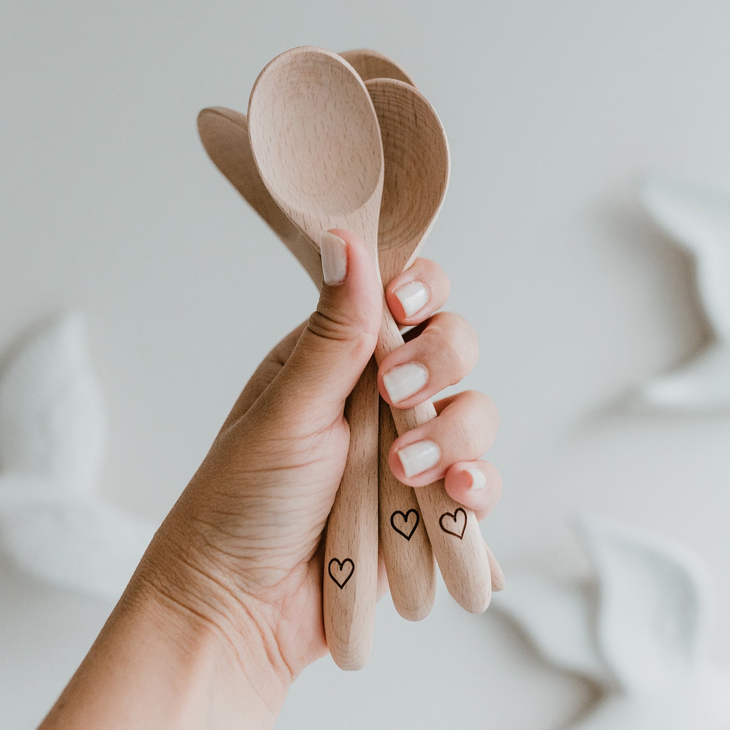 Holzlöffel im 4er Set (VE = 8 Stk)