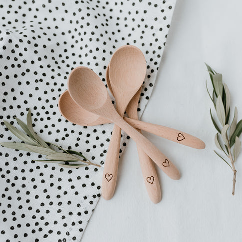 Holzlöffel im 4er Set (VE = 8 Stk)