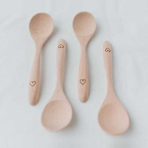 Holzlöffel im 4er Set (VE = 8 Stk)