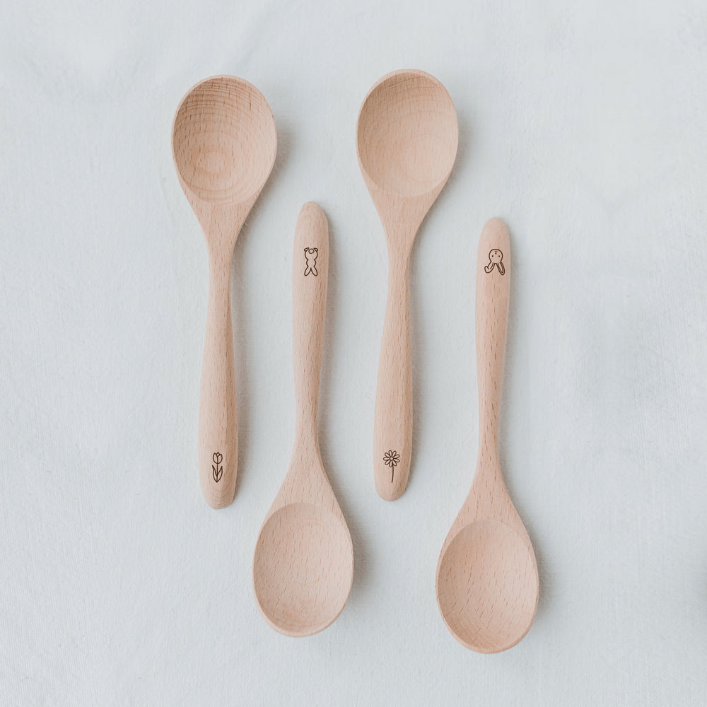 Holzlöffel Ostern im 4er Set (VE = 8 Stk)