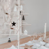 Wooden Pendant Fir black in a Set of 8 (VE = 8 pieces)