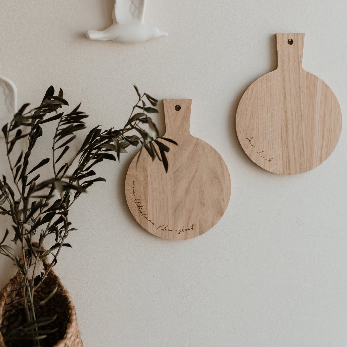 Mini planches à découper Kleinigkeit en chêne en lot de 2 (UE = 5 Ensembles)