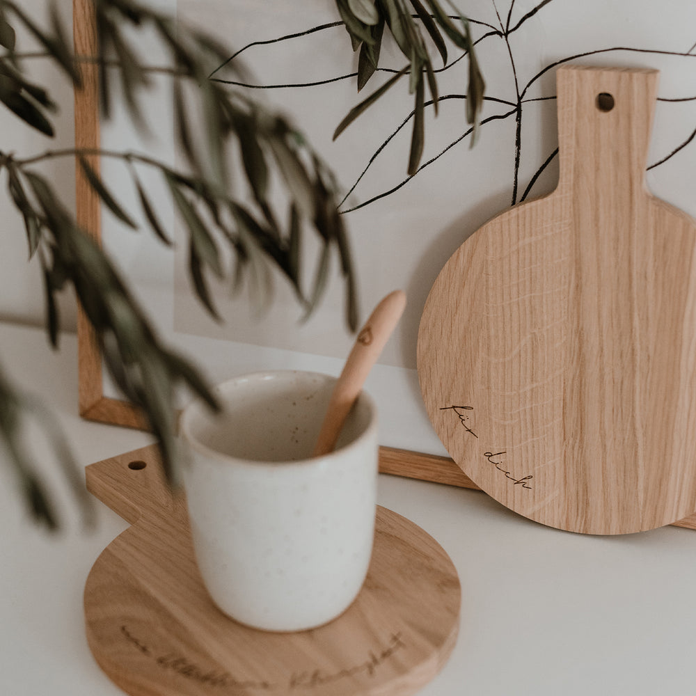 Mini planches à découper Kleinigkeit en chêne en lot de 2 (UE = 5 Ensembles)