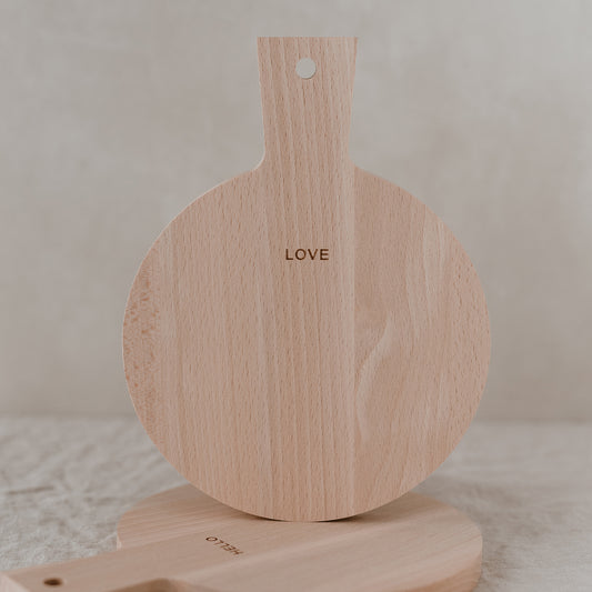 Mini planches à découper Hello Love en lot de 2 (UE = 5 Ensembles)