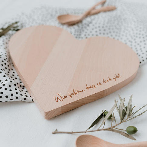 Breakfast board heart (PU = 5 pieces)