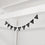 Wooden Pendant Pennant black in a Set of 10 (PU = 8 pieces)