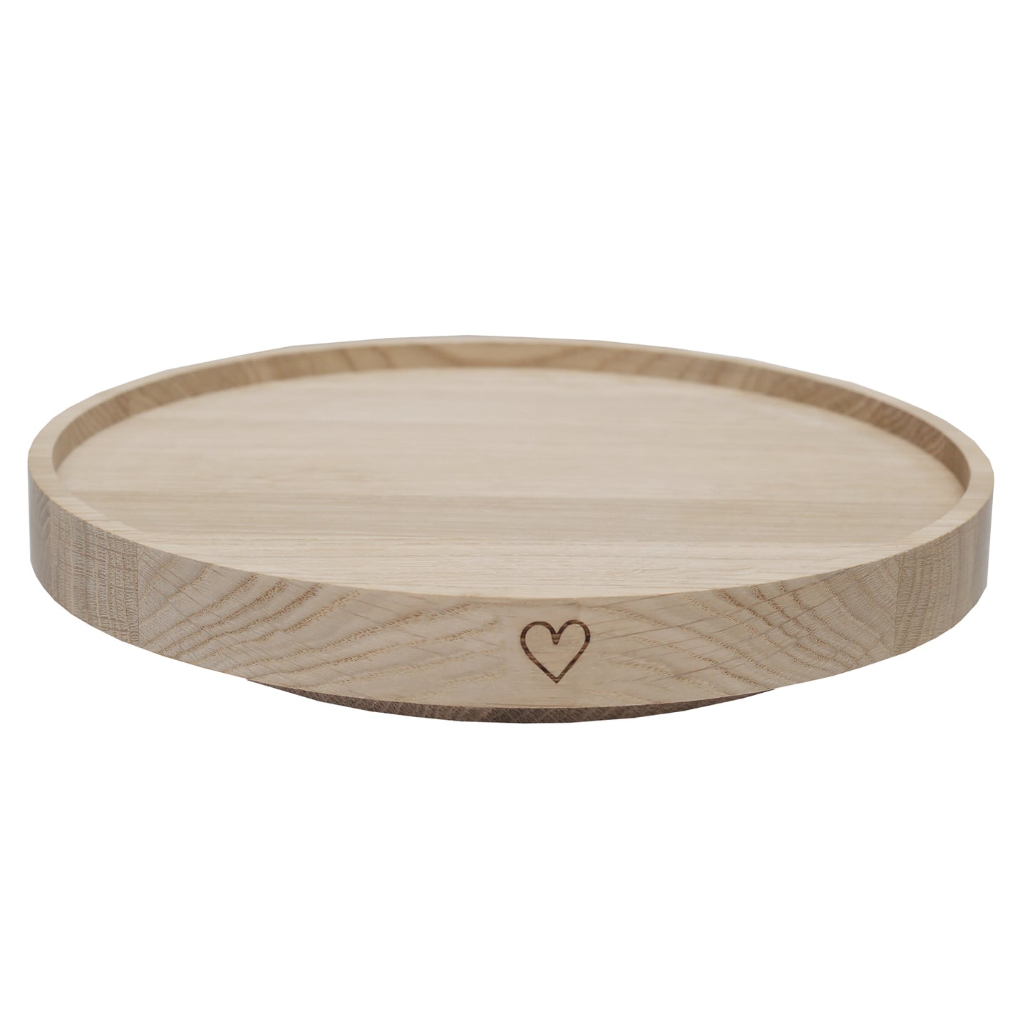 Oak Turning Plate heart 28cm (PU = 3 pieces)
